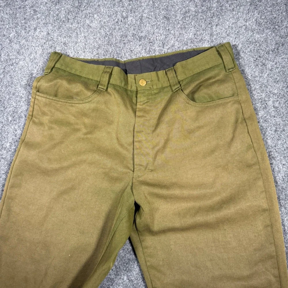 Vintage Wildland Firefighting Pants Men's 34x29 Aramid Green 1989 FSS - Picture 7 of 14
